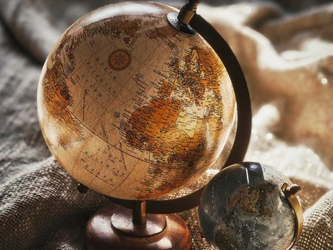 Vintage globe